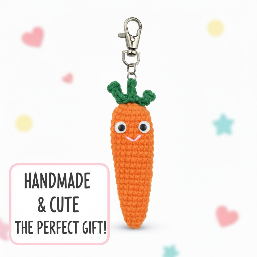 Fidget Crochet Keychain, Handmade Click-Clack Stress Relief Toy