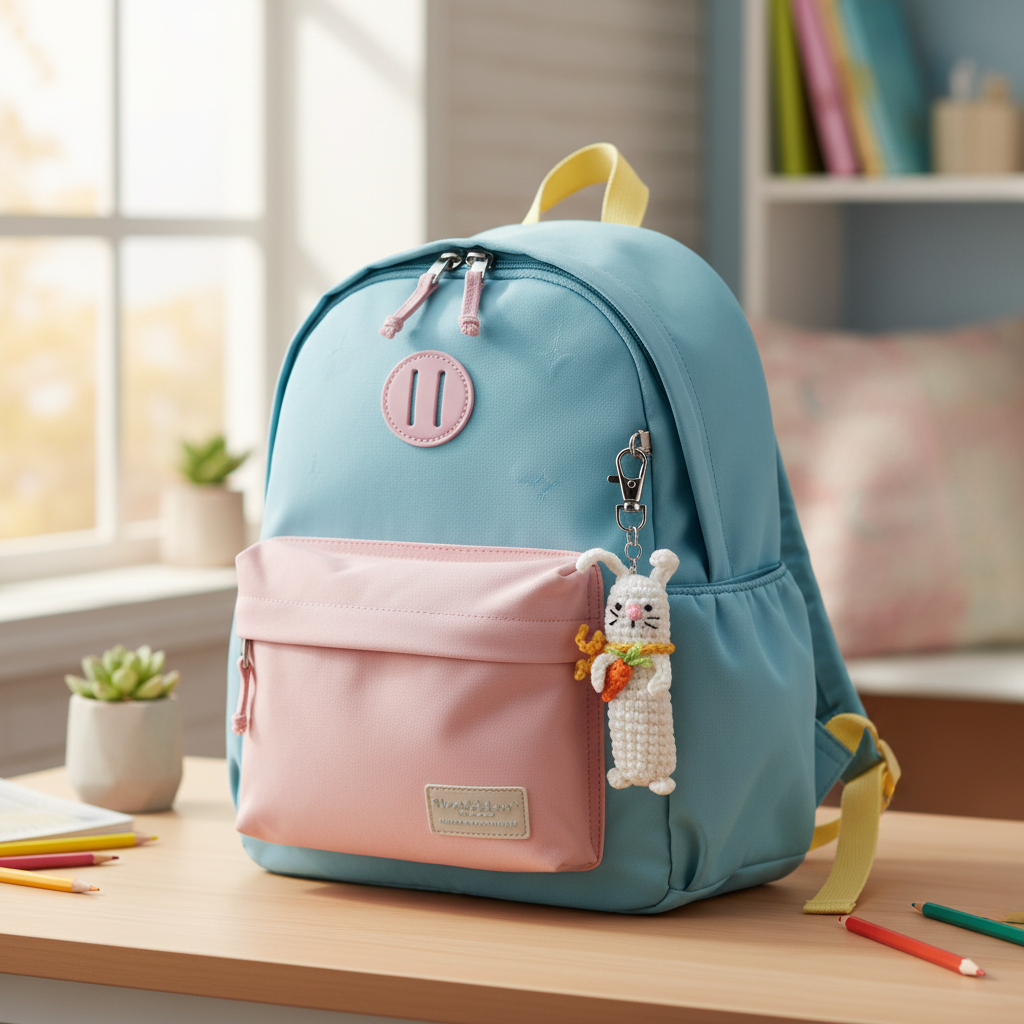 Fidget Crochet Keychain, Handmade Click-Clack Stress Relief Toy