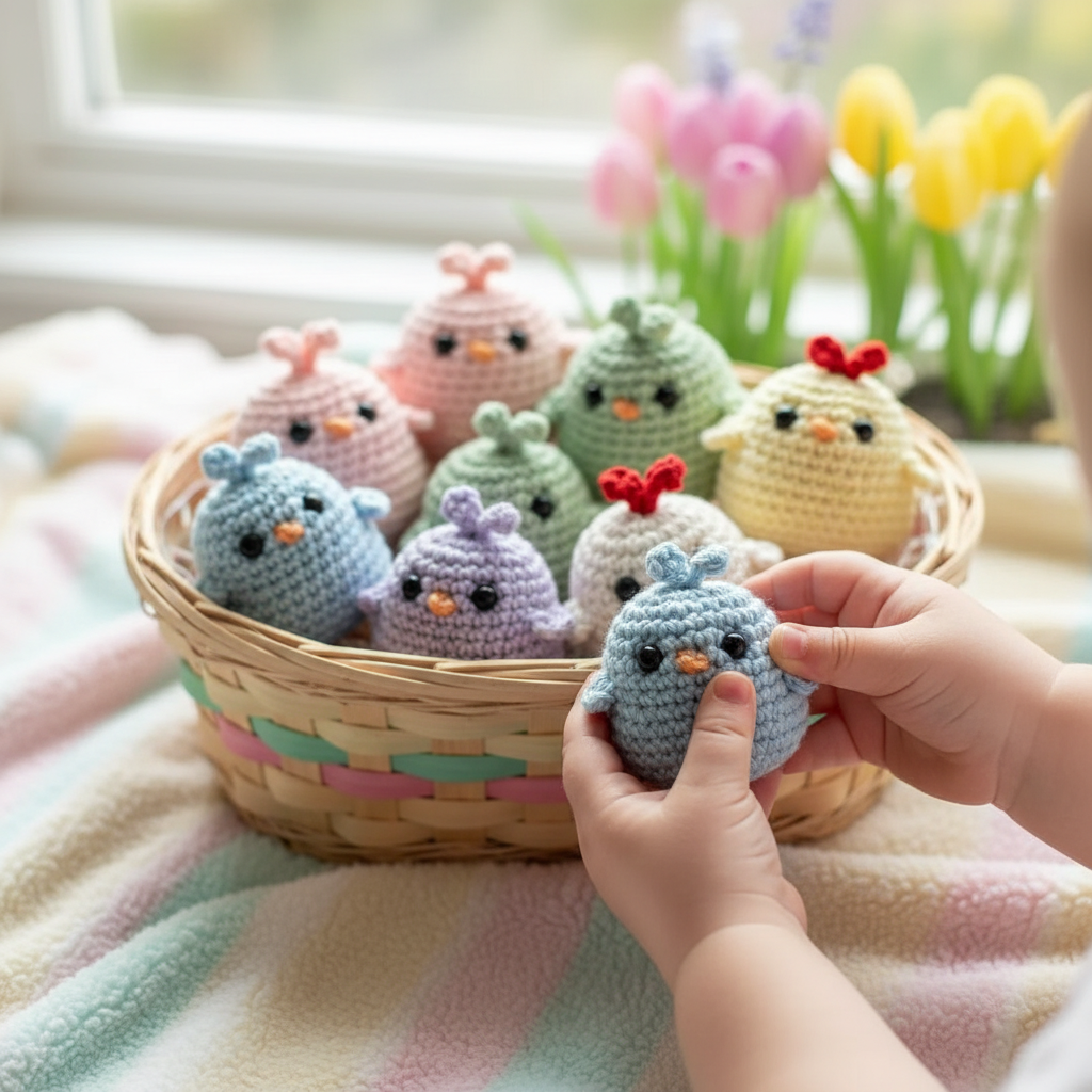 Handmade Crochet Chick Surprise Eggs