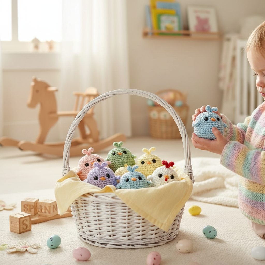 Handmade Crochet Chick Surprise Eggs