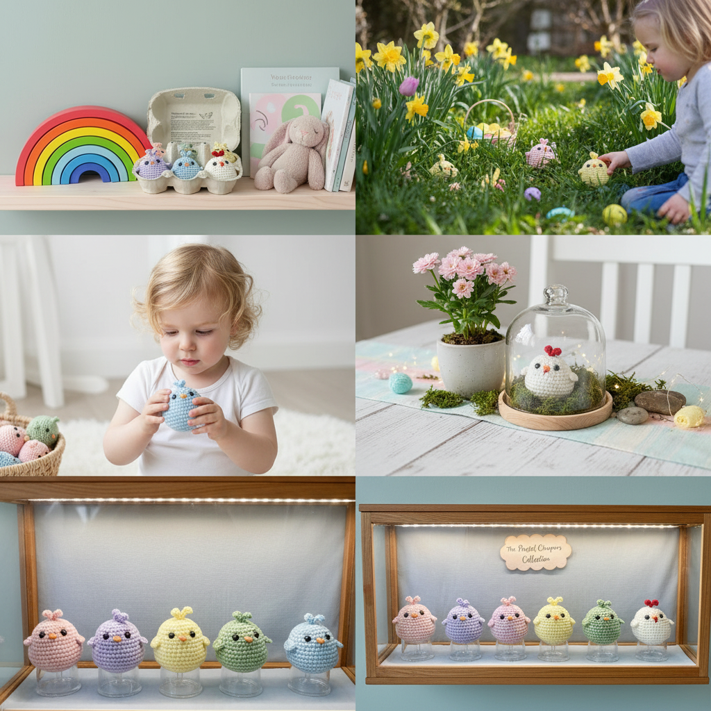 Handmade Crochet Chick Surprise Eggs