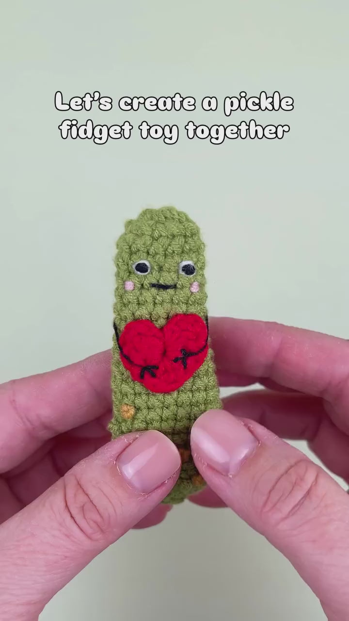 Fidget Crochet Keychain, Handmade Click-Clack Stress Relief Toy